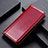 Funda de Cuero Cartera con Soporte Carcasa M05L para Samsung Galaxy M02s Rojo