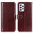 Funda de Cuero Cartera con Soporte Carcasa M07L para Samsung Galaxy A73 5G Marron