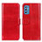 Funda de Cuero Cartera con Soporte Carcasa M07L para Samsung Galaxy M52 5G Rojo