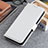 Funda de Cuero Cartera con Soporte Carcasa M07L para Samsung Galaxy M62 4G Blanco