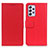 Funda de Cuero Cartera con Soporte Carcasa M08L para Samsung Galaxy A73 5G Rojo