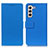 Funda de Cuero Cartera con Soporte Carcasa M08L para Samsung Galaxy S21 5G Azul