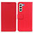 Funda de Cuero Cartera con Soporte Carcasa M08L para Samsung Galaxy S21 5G Rojo