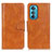 Funda de Cuero Cartera con Soporte Carcasa M09L para Motorola Moto Edge 30 5G Marron