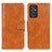 Funda de Cuero Cartera con Soporte Carcasa M09L para Samsung Galaxy Quantum2 5G Marron