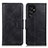 Funda de Cuero Cartera con Soporte Carcasa M09L para Samsung Galaxy S21 Ultra 5G Negro