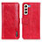 Funda de Cuero Cartera con Soporte Carcasa M11L para Samsung Galaxy S21 Plus 5G Rojo