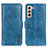 Funda de Cuero Cartera con Soporte Carcasa M11L para Samsung Galaxy S24 Plus 5G Azul