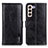 Funda de Cuero Cartera con Soporte Carcasa M11L para Samsung Galaxy S24 Plus 5G Negro