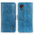 Funda de Cuero Cartera con Soporte Carcasa M11L para Samsung Galaxy XCover 5 SM-G525F Azul