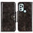 Funda de Cuero Cartera con Soporte Carcasa M12L para Motorola Moto G60s Bronze