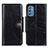 Funda de Cuero Cartera con Soporte Carcasa M12L para Samsung Galaxy M52 5G Negro