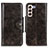 Funda de Cuero Cartera con Soporte Carcasa M12L para Samsung Galaxy S21 Plus 5G Bronze