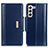 Funda de Cuero Cartera con Soporte Carcasa M13L para Samsung Galaxy S22 5G Azul