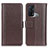Funda de Cuero Cartera con Soporte Carcasa M14L para Oppo Reno5 A Marron