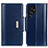 Funda de Cuero Cartera con Soporte Carcasa M14L para Samsung Galaxy S23 Ultra 5G Azul