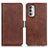 Funda de Cuero Cartera con Soporte Carcasa M15L para Motorola Moto G Stylus (2022) 5G Marron