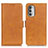 Funda de Cuero Cartera con Soporte Carcasa M15L para Motorola Moto G Stylus (2022) 5G Marron Claro