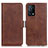 Funda de Cuero Cartera con Soporte Carcasa M15L para Oppo K9 5G Marron