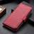 Funda de Cuero Cartera con Soporte Carcasa M15L para Samsung Galaxy A72 5G Rojo