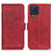 Funda de Cuero Cartera con Soporte Carcasa M15L para Samsung Galaxy M32 4G Rojo