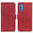 Funda de Cuero Cartera con Soporte Carcasa M15L para Samsung Galaxy M52 5G Rojo