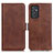 Funda de Cuero Cartera con Soporte Carcasa M15L para Samsung Galaxy Quantum2 5G Marron