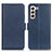 Funda de Cuero Cartera con Soporte Carcasa M15L para Samsung Galaxy S21 5G Azul