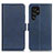 Funda de Cuero Cartera con Soporte Carcasa M29L para Samsung Galaxy S21 Ultra 5G Azul