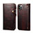 Funda de Cuero Cartera con Soporte Carcasa MT1 para Apple iPhone 14 Pro Max Marron