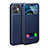 Funda de Cuero Cartera con Soporte Carcasa N01 para Apple iPhone 12 Azul