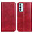 Funda de Cuero Cartera con Soporte Carcasa N01P para Samsung Galaxy M13 4G Rojo