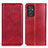 Funda de Cuero Cartera con Soporte Carcasa N01P para Samsung Galaxy Quantum2 5G Rojo