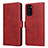 Funda de Cuero Cartera con Soporte Carcasa N02 para Samsung Galaxy Note 20 5G Rojo