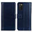 Funda de Cuero Cartera con Soporte Carcasa N02P para Samsung Galaxy M02s Azul