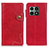 Funda de Cuero Cartera con Soporte Carcasa N03P para OnePlus 10 Pro 5G Rojo
