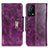 Funda de Cuero Cartera con Soporte Carcasa N04P para Oppo K9 5G Morado