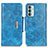 Funda de Cuero Cartera con Soporte Carcasa N04P para Samsung Galaxy M23 5G Azul Cielo