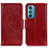 Funda de Cuero Cartera con Soporte Carcasa N05P para Motorola Moto Edge 30 5G Rojo