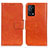 Funda de Cuero Cartera con Soporte Carcasa N05P para Oppo K9 5G Naranja