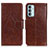 Funda de Cuero Cartera con Soporte Carcasa N05P para Samsung Galaxy M13 4G Marron