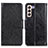 Funda de Cuero Cartera con Soporte Carcasa N05P para Samsung Galaxy S21 Plus 5G Negro