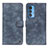 Funda de Cuero Cartera con Soporte Carcasa N06P para Motorola Moto Edge 20 Pro 5G Azul