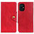 Funda de Cuero Cartera con Soporte Carcasa N06P para Xiaomi Poco M5 4G Rojo