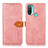 Funda de Cuero Cartera con Soporte Carcasa N07P para Motorola Moto E40 Rosa