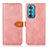 Funda de Cuero Cartera con Soporte Carcasa N07P para Motorola Moto Edge 30 5G Rosa