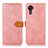 Funda de Cuero Cartera con Soporte Carcasa N07P para Samsung Galaxy XCover 5 SM-G525F Rosa