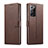 Funda de Cuero Cartera con Soporte Carcasa N08 para Samsung Galaxy Note 20 Ultra 5G Marron