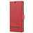 Funda de Cuero Cartera con Soporte Carcasa N11 para Samsung Galaxy Note 20 Ultra 5G Rojo