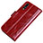 Funda de Cuero Cartera con Soporte Carcasa P01 para Huawei P20 Rojo